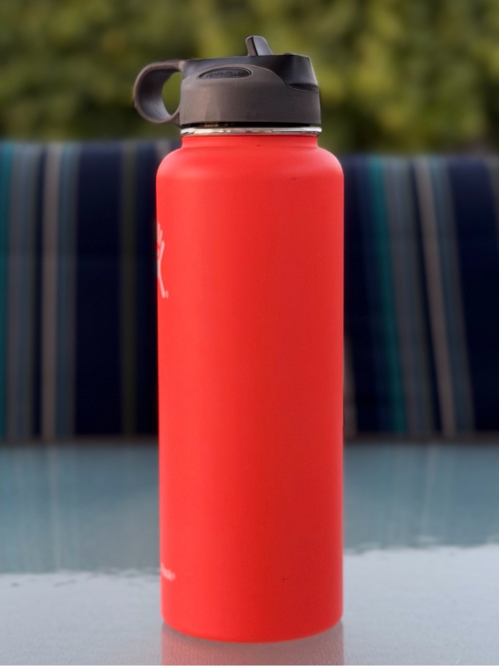 Bright Orange Hydro Flask Wide Mouth Stainless Steel Water Bottle, 40 Oz./1.18 L - Picture 4 of 10